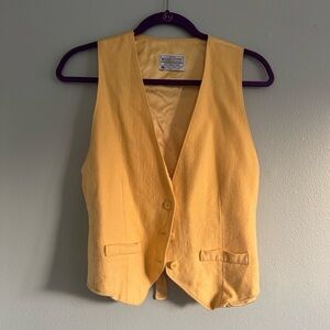 Vintage Pendleton Yellow Wool Vest